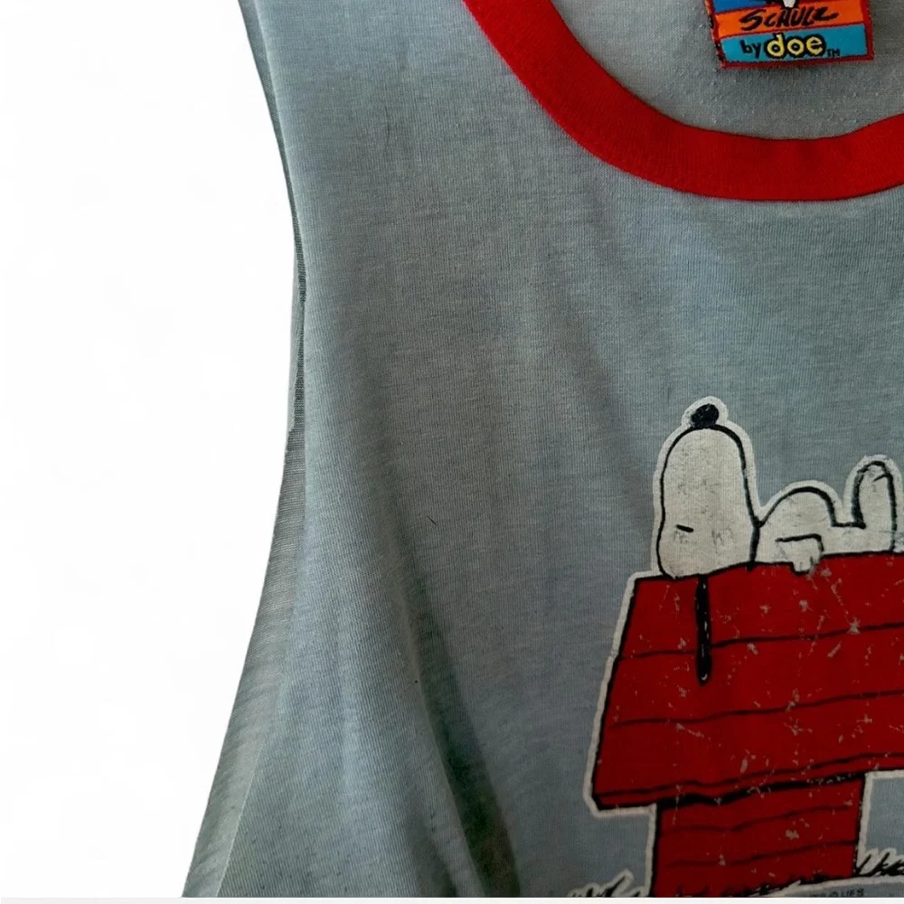 Peanuts Snoopy Kids Tank Top - Gray and Red - Picture 2 of 6